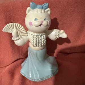 Vintage Avon Kitten with Fan Pink & Pretty 2 fl. oz. Cologne #229E5